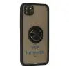 Huawei Y5p Kılıf Montreal Yüzüklü Silikon Kapak - Siyah