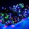 10m 100 LED Damla Uçlu RGB Işık Siyah Kablo