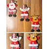 3 Adet Yılbaşı Çam Ağacı Süsü Peluş Tekstil Örme Orta Boy 17 cm x 11 cm