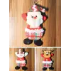 3 Adet Yılbaşı Çam Ağacı Süsü Peluş Tekstil Örme Orta Boy 17 cm x 11 cm