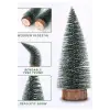3 Lü Set Nevada Mini Çam Ağacı Uçlarına Kar Yağmış Karlı Yılbaşı Hediyesi  15 - 12 - 8  cm