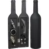 5 Parça Çelik Şişe Açacağı Seti Dekoratif Kılıf ile Şık Hediye Seti , Wine Opener Gift Set