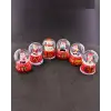 6 Adet Yeni Yıl 2023 Noel Yılbaşı Temalı Mini Boy Işıklı Kar Küresi 6,5 cm -36A