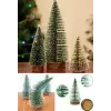 9 Adet Nevada Mini Çam Ağacı Uçlarına Kar Yağmış Karlı Yılbaşı Hediyesi  15-12-8  cm