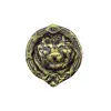 ieg™ Antika Tarz Dekoratif Pirinç Aslan Kapı Tokmağı, Taktak - 185 mm, Antik