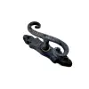ieg™ Antika Tarz Dekoratif Pirinç Kıvrık Pencere Kolu - 130x33 mm, Oksit