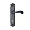 ieg™ Antika Tarz Dekoratif Pirinç Sultan Yale Kapı Kolu - 270x54mm, Oksit
