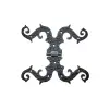 ieg™ Antika Tarz Dekoratif Pirinç Süslü Menteşe - 190x170 mm, Oksit