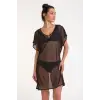 ieg™ Argento 2095-3001 Kadın Aksesuarlı Kısa Kaftan