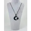 IEG - Ay Yıldız Figürlü Çelik Erkek Kolye