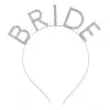Bekarlığa Veda Kristal Taşlı Gümüş Bride Tacı