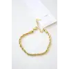 IEG - Burgu Çelik Bileklik 3mm - Altın
