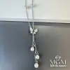 IEG - Çelik Sedef Taşlı İncili Kolye