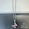IEG - Çelik Zirkon Taşlı Kelebek Kolye