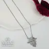 IEG - Çelik Zirkon Taşlı Kolye
