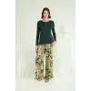 ieg™ Çiçek ve Yaprak Desenli Pijama Takımı