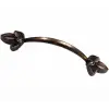 ieg™ Dekoratif Zamak Yaprak Kulp - 96mm, Eskitme, 100 Adet