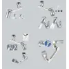 ieg™ Esnek 1080° Musluk Başlığı 3 Eklemli Hareketli Su Modlu Lavabo Aparatı