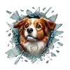 Fulcar Australian Shepherd Araç Stickerı