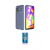 ieg™ Galaxy M31S Kılıf Eksen Form Prime - Şeffaf Royal Nano Ekran Koruyucu