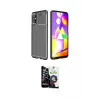 ieg™ Galaxy M31S Kılıf Eksen Form Prime - Şeffaf Temperli Cam Ekran Koruyucu