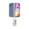 ieg™ Galaxy M31S Kılıf Eksen Form Prime - Siyah 20D Premium Cam Ekran Koruyucu