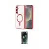 ieg™ Galaxy S23 Plus Kılıf Nova Işık Özel Seri - Şeffaf 360 Full Body Arka Koruyucu