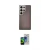 ieg™ Galaxy S23 Ultra Kılıf Eksen Prime - Siyah Durable Full Glue Curved Cam