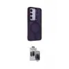 ieg™ Galaxy S24 Kılıf Akış Form - Siyah Vanessa Magic Hayalet Cam
