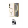 ieg™ Galaxy S24 Plus Kılıf Nova Işık Özel Seri - Siyah Vanessa Magic Hayalet Cam