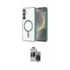 ieg™ Galaxy S24 Plus Kılıf Nova Işık Özel Seri - Siyah Vanessa Magic Hayalet Cam