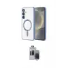ieg™ Galaxy S24 Plus Kılıf Nova Işık Özel Seri - Siyah Vanessa Magic Hayalet Cam