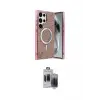 ieg™ Galaxy S24 Ultra Kılıf Eksen Çizgi - Siyah Vanessa Magic Hayalet Cam
