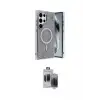 ieg™ Galaxy S24 Ultra Kılıf Eksen Çizgi - Siyah Vanessa Magic Hayalet Cam