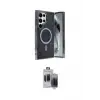 ieg™ Galaxy S24 Ultra Kılıf Eksen Çizgi - Siyah Vanessa Magic Hayalet Cam