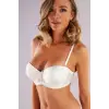 ieg™ Golshan Gala Push-Up Strapless Bra, Ekru Konforlu ve Şık Sütyen, Strapless