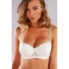ieg™ Golshan Gala Push-Up Strapless Bra, Ekru Konforlu ve Şık Sütyen, Strapless