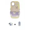 ieg™ iPhone 11 Kılıf Akış Yansıma - Siyah Joko Magic 5D Cam + Pers Alüminyum Kamera Lens - GI