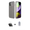 ieg™ iPhone 11 Kılıf Eksen Form Prime - Siyah Joko Magic 5D Cam + Kamera Lens Koruma Cam - SF