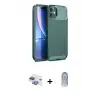 ieg™ iPhone 11 Kılıf Eksen Form Prime - Siyah Joko Magic 5D Cam + Pers Alüminyum Kamera Lens - GI