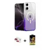 ieg™ iPhone 11 Kılıf Eksen Minimal Özel Seri - Siyah Buffer Cam Ekran Koruyucu + Pers Alüminyum Kamera Lens - KI