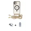 ieg™ iPhone 11 Kılıf Eksen Özel Seri - Siyah Joko Magic 5D Cam + Pers Alüminyum Kamera Lens - LT