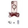 ieg™ iPhone 11 Kılıf Eksen Özel Seri - Siyah Joko Magic 5D Cam + Pers Alüminyum Kamera Lens - LT