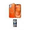 ieg™ iPhone 11 Kılıf Kıvılcım Form Prime - Siyah 34D Hayalet Izgaralı Cam