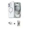 ieg™ iPhone 11 Kılıf Kıvılcım Form Prime - Siyah Bilvis 3D Cam Ekran Koruyucu + Pers Alüminyum Kamera Lens - YL