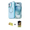 ieg™ iPhone 11 Kılıf Kıvılcım Form Prime - Siyah Buffer Cam Ekran Koruyucu + Rainbow Kamera Lens Koruma Cam - KI