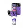 ieg™ iPhone 11 Kılıf Kıvılcım Modern Serisi - Siyah Bilvis 5in1 3D Magic Cam Ekran Koruyucu