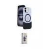 ieg™ iPhone 11 Kılıf Kozmos Form Özel Seri - Siyah Bilvis 3D Cam Ekran Koruyucu