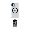 ieg™ iPhone 11 Kılıf Pusula Form - Siyah Buffer Hayalet Cam Ekran Koruyucu