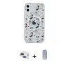 ieg™ iPhone 11 Kılıf Pusula Form - Siyah Joko Magic 5D Cam + Pers Alüminyum Kamera Lens - LT